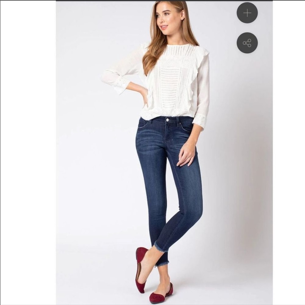 KanCan Jada Ankle Skinny Jeans Blue Size 30